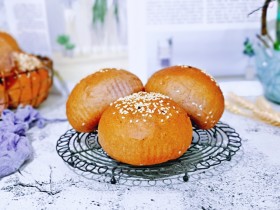 黑麦汉堡胚面包