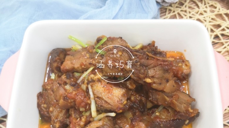 茄汁香辣板鸭(潮汕炒鸭脯),成品图