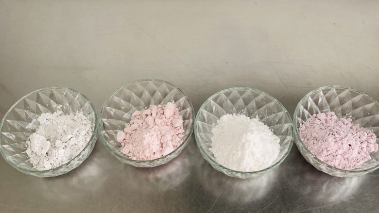冰皮月饼,每一色各称量出50克