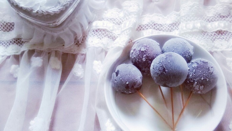 葡萄棒冰 #清爽夏日#,成品欣赏。
