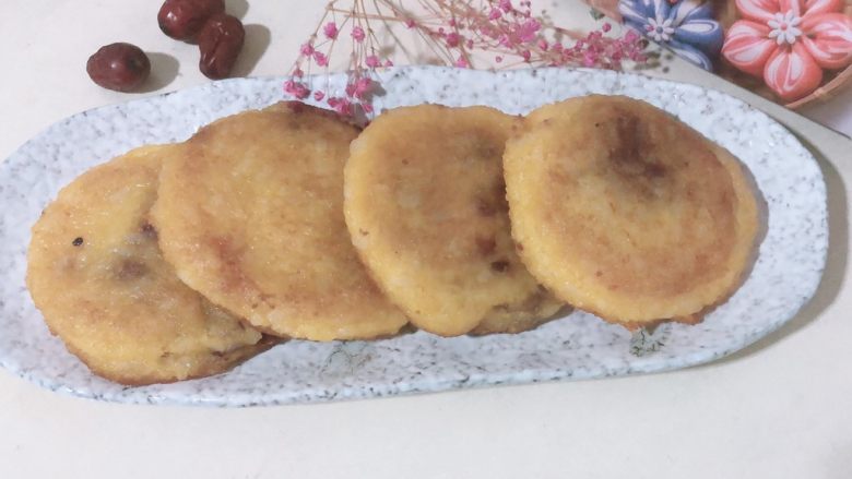 南瓜糯米夹心饼
