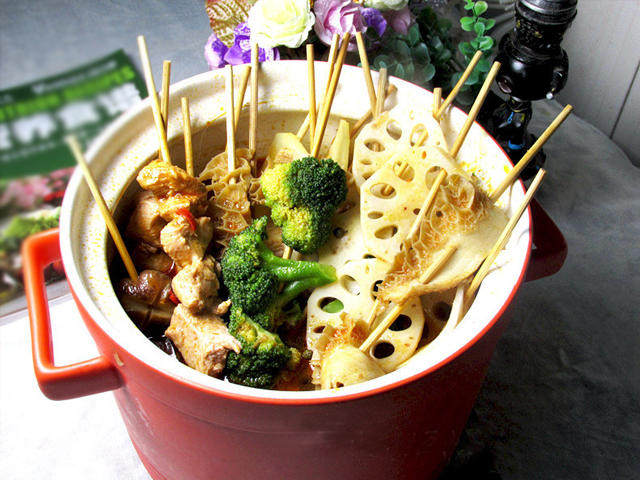 串串麻辣烫,关火,完成
