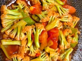 西红柿🍅炒花菜