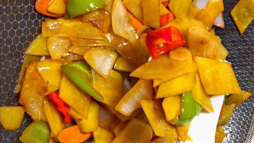 家常炒土豆片