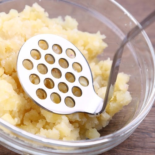 香煎牛肉土豆饼,压成土豆泥