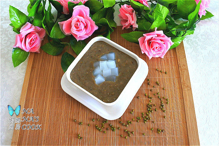 椰果绿豆沙