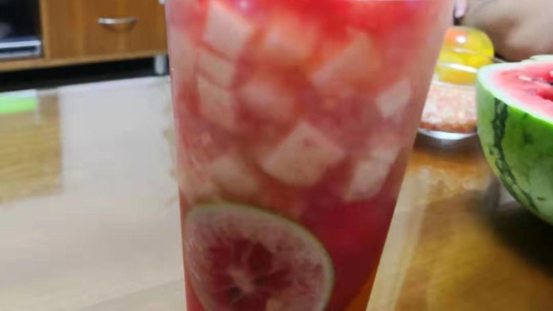 解暑🍹水果茶🍉,好吃(✪▽✪)