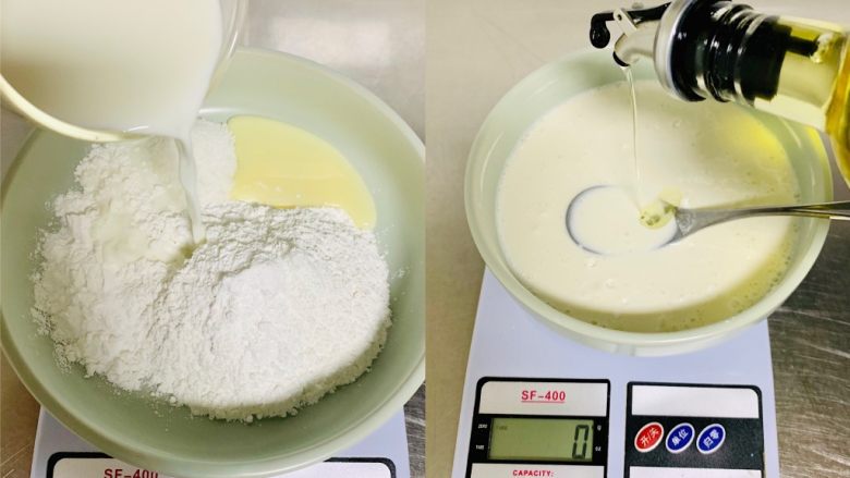 青花瓷冰皮月饼,将1.白色面浆:将所有的材料称量放入碗中,翻版均匀,过筛一次。