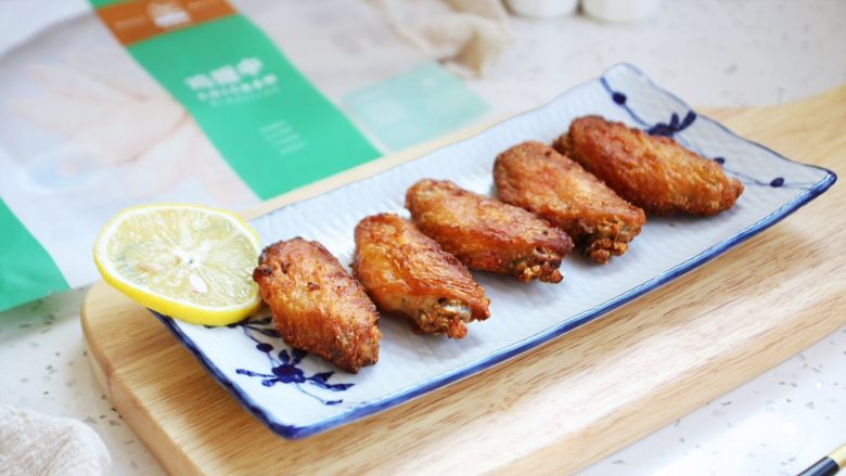 香蒜炸鸡翅(空气炸锅版),成品图。