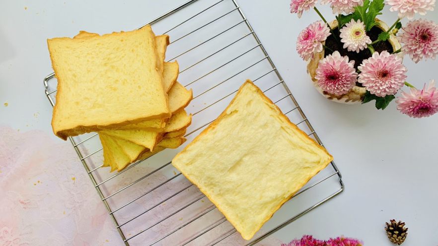 超级松软一次发酵，奶香吐司🍞