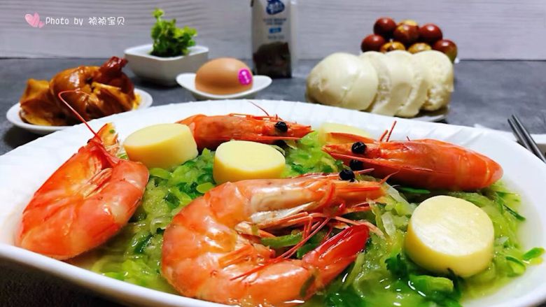 萝卜丝日本豆腐虾汤,美好的一天从营养丰盛的早餐开始
