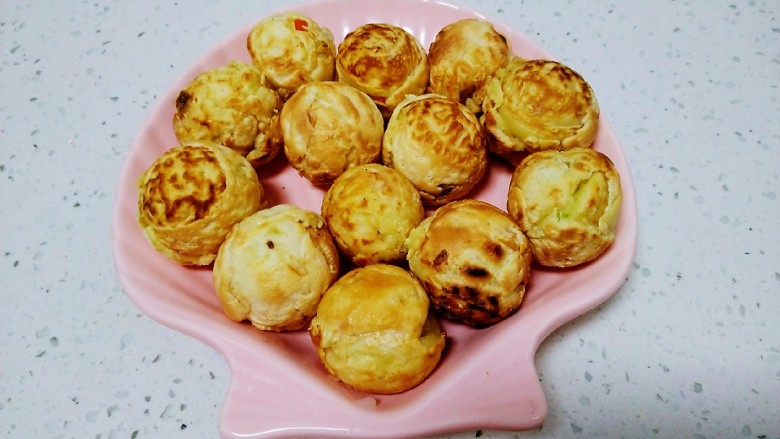 鱿鱼小丸子,盛出