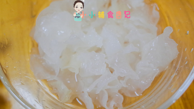 9个月以上紫薯银耳汤,处理好就是这样的