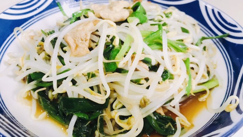 韭菜炒豆芽