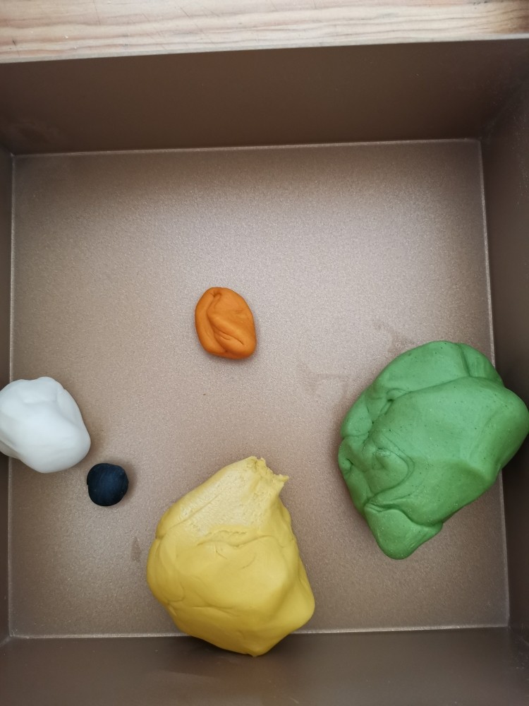 卡通小馒头,剩下的颜色准备好,冷藏密封