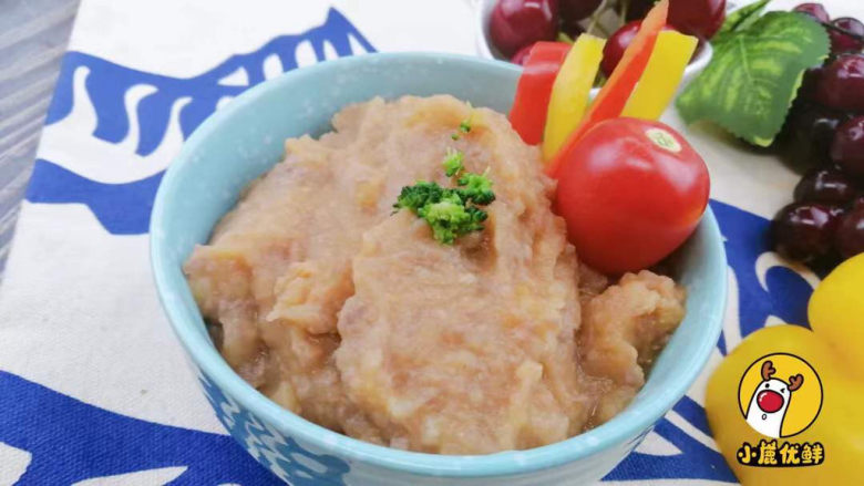 8个月宝贝生鲜番茄土豆牛肉泥，酸甜美味有营养「小鹿优鲜」