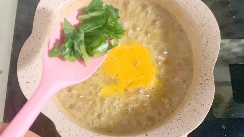 一周宝宝辅食:茄汁瘦肉疙瘩汤,放入<a style='color:red;display:inline-block;' href='/shicai/ 3517'>青菜</a>