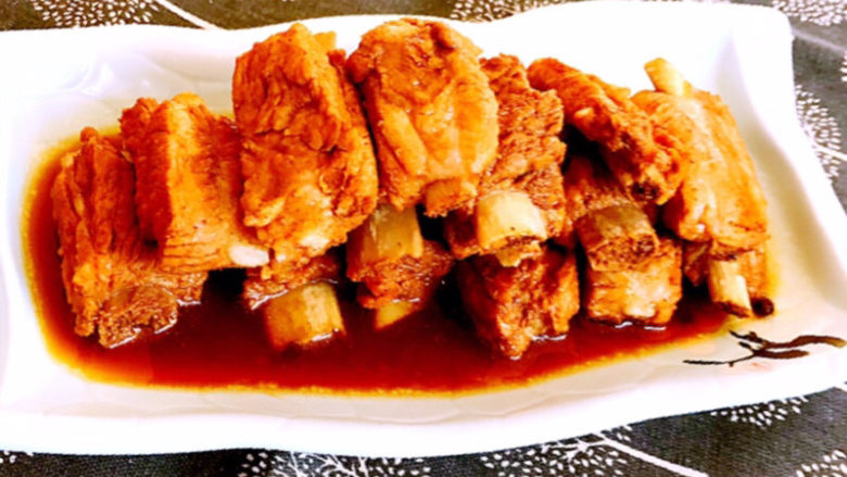 冬至美食 简单易做的家常红烧排骨,家常红沙排骨出锅了~