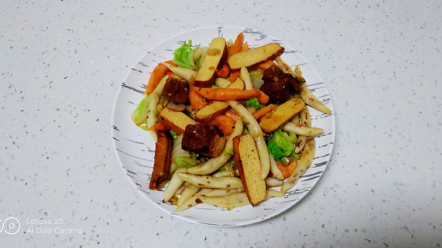冬至美食+红烧肉炒面鱼