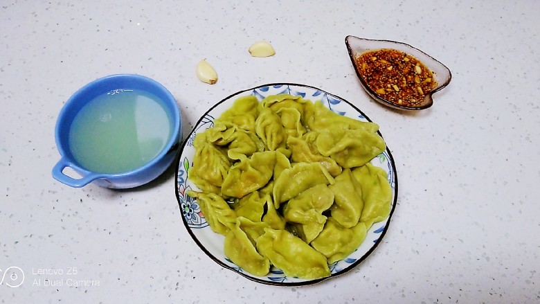 冬至美食+上海青、猪肉白菜饺子,铛铛挡~开吃了