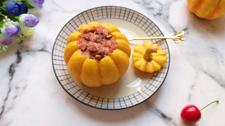 冬至美食  南瓜糯米饭