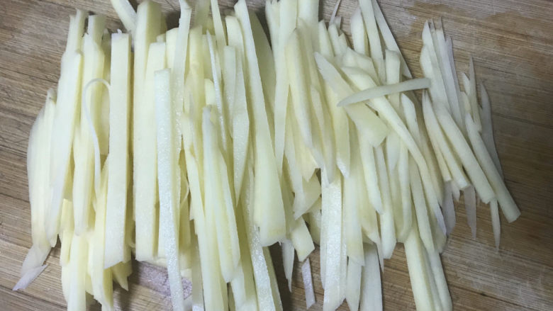 家庭版土豆丝,改刀切丝