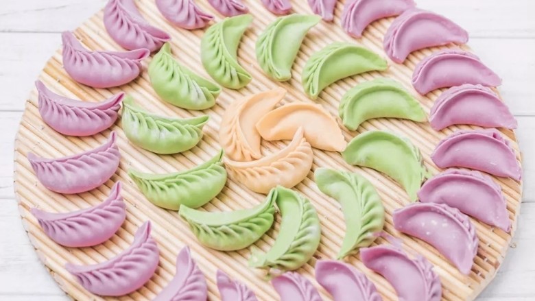 彩色水饺