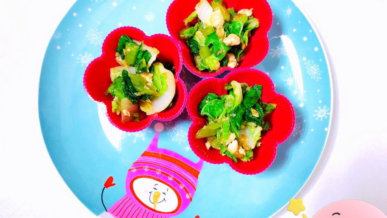 蒜蓉小白菜,有肉有菜,味道极佳