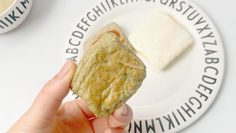 西兰花牛肉饼,完成了了。