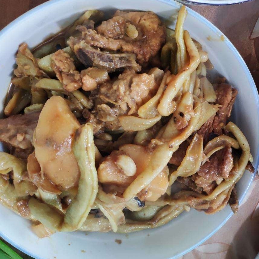 排骨土豆炖豆角