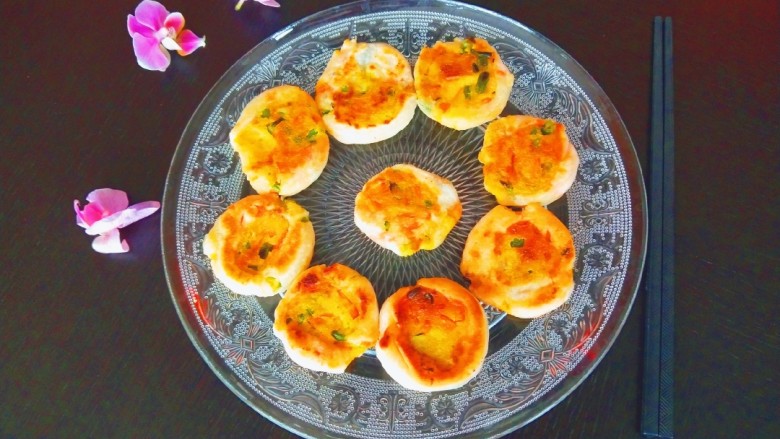 鸡蛋玉米饼,成品图