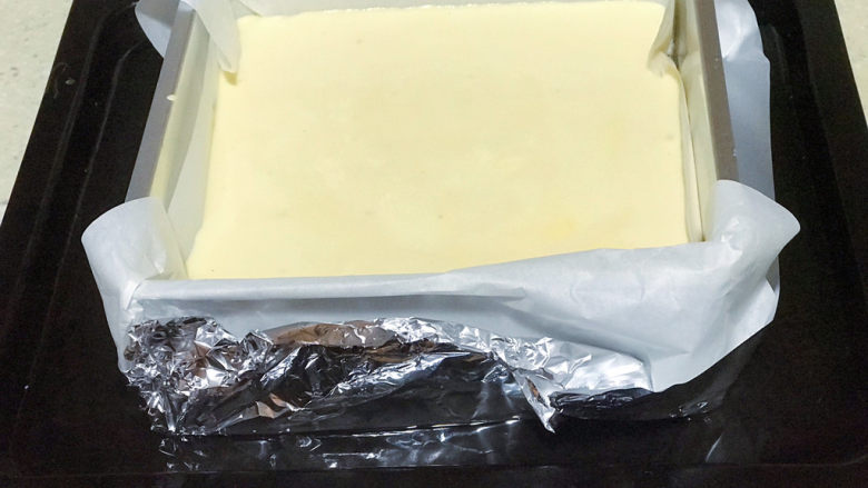 浅湘食光&网红古早蛋糕,烤盘加水,水浴法烤蛋糕