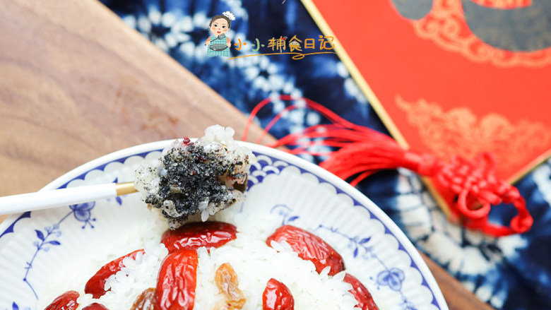 12个月以上团团圆圆八宝饭,这个刚好全家吃的量如果觉得太多也可以减半做哦