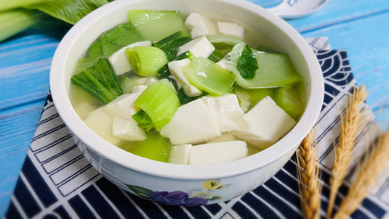 油菜豆腐,清新不油腻!