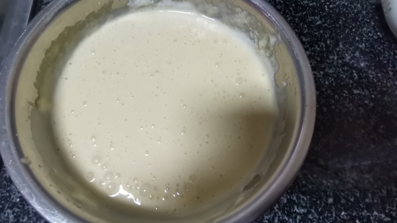 古早味蛋糕,如此细腻绵软的蛋糕,你吃过没?,打好的面糊糊