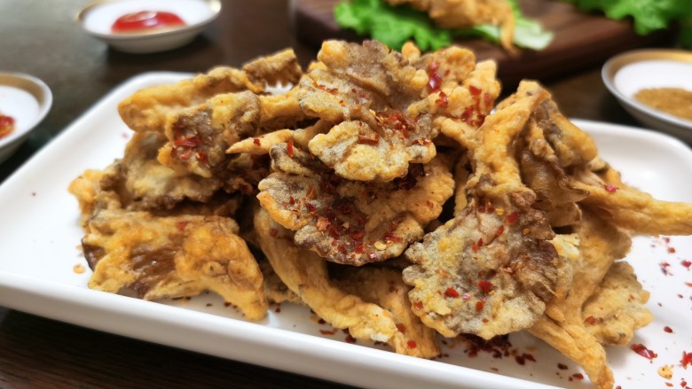 炸平菇(多口味超详细),喜欢的试试吧!