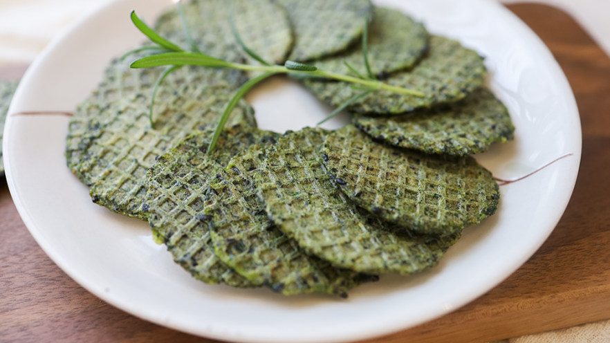 芝麻海苔蔬菜肉松脆饼