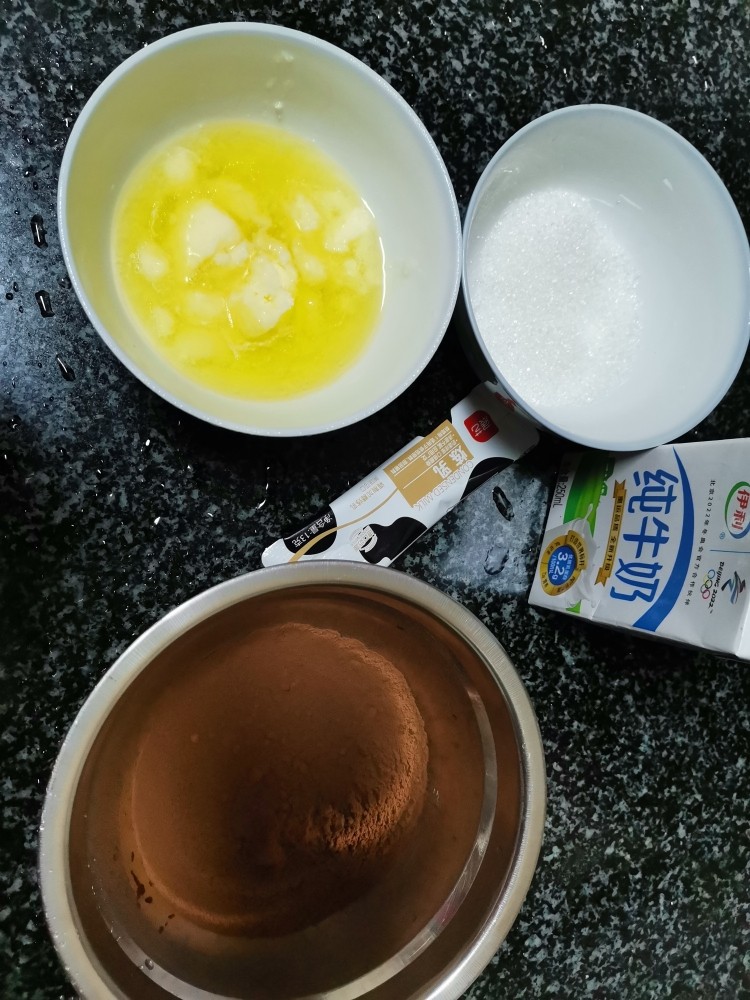 用可可粉也可以做出超级好吃，超级萌萌哒巧克力哦,所有食材合影