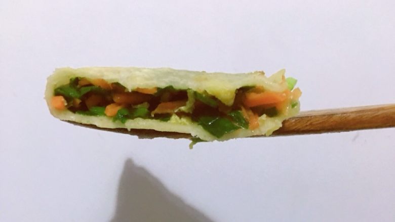 菜饼,咬开的样子~