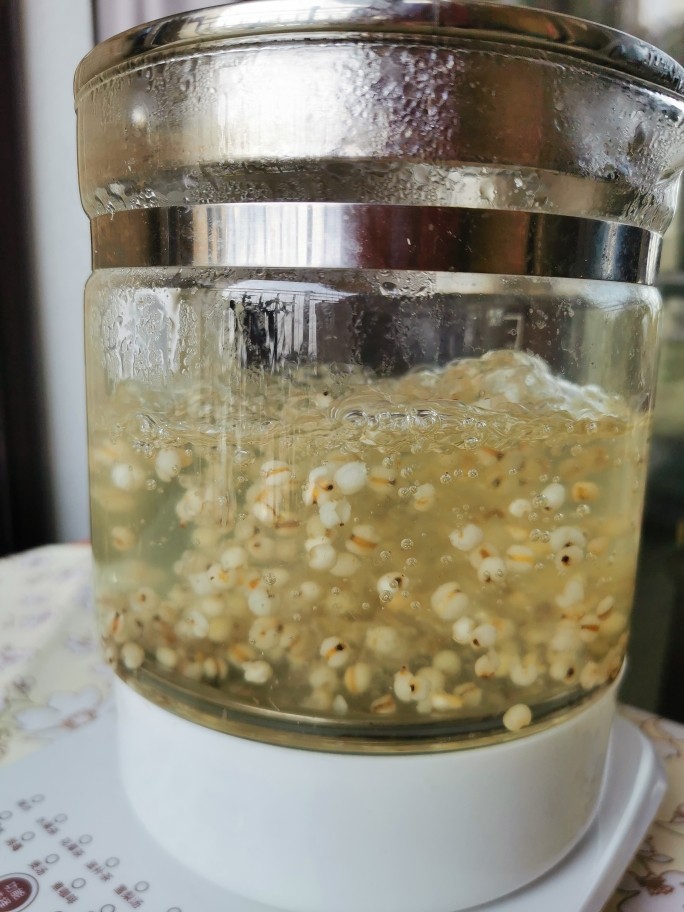 薏米水【美白瘦身,去湿利水】,所有食材放入养生壶,煲1-2小时。