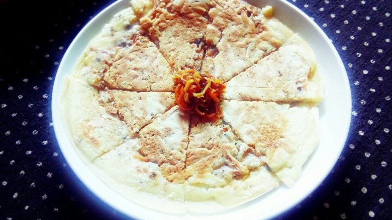 #中式早餐# 川香萝卜丝饼,焦香酥软的萝卜丝饼。
