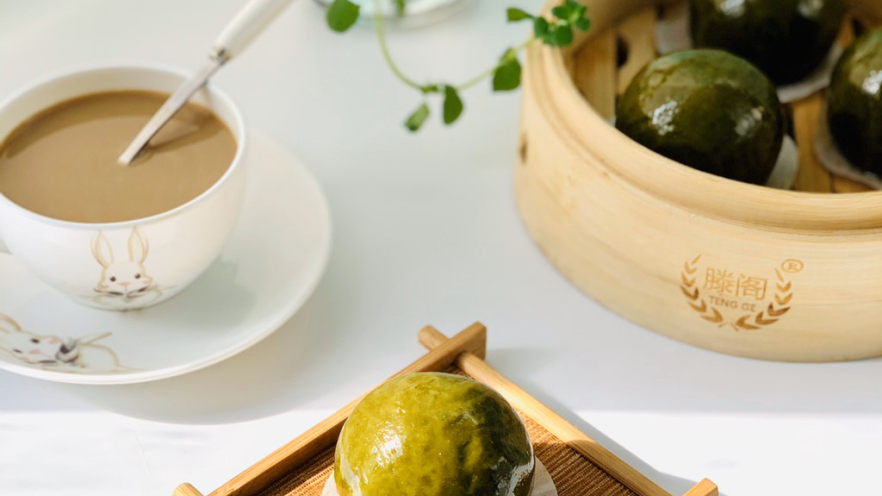 抹茶青团