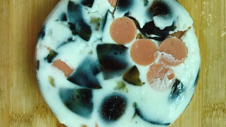 皮蛋蒸蛋,取下玻璃容器