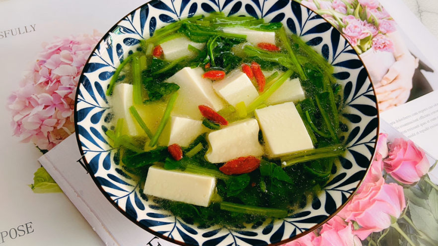 菠菜豆腐汤