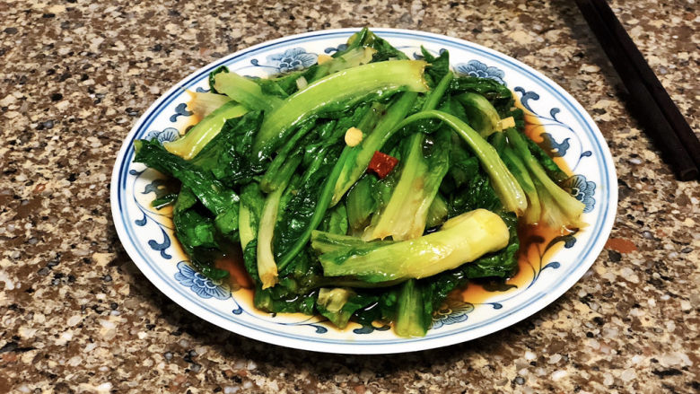 蚝油油麦菜➕柳塘新绿却温柔,成品