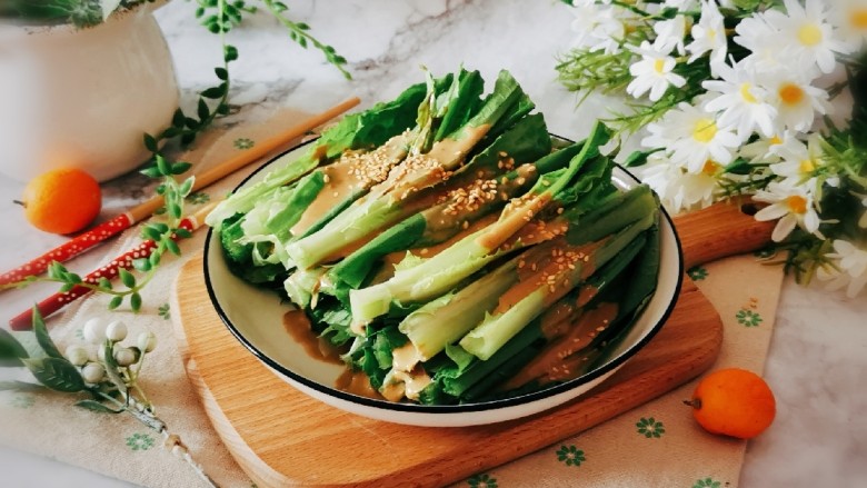 麻酱油麦菜