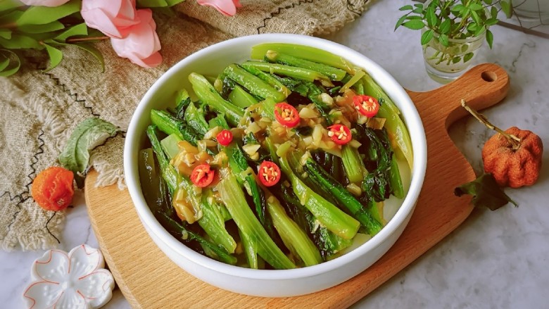 蚝油油麦菜,味道很棒