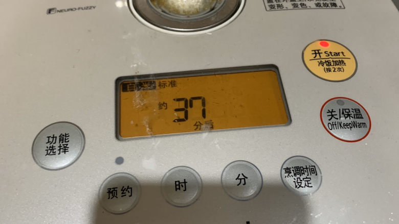 盐焗手撕鸡,盖上电饭煲盖,开始煮