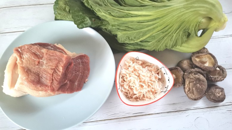 芥菜饺子,准备食材