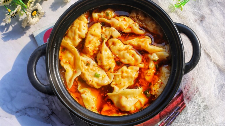 酸汤水饺,赶紧试试吧~